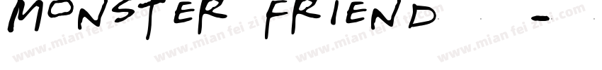 monster friend字体字体转换